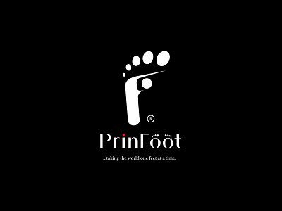 PrinFoot branding design icon illustration logo typography vector