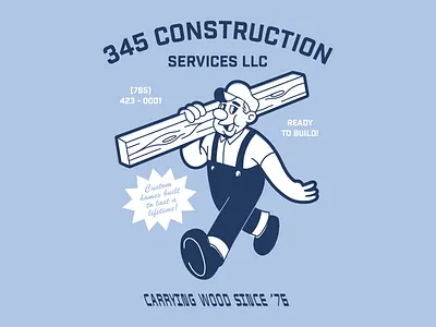 Lumber Bob badge brand branding construction design identity illustration lettering linework logo mascot type vector