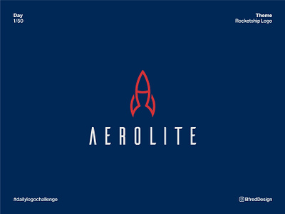 Logo Challenge – Day 1 branding daily logo challenge design graphic design logo logo design logo designer monoline rocket rocket ship vector