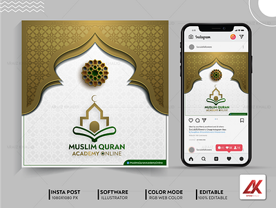 Muslim Quran | araizkhalid.com | Banner Design By Araiz Khalid | academy araiz khalid araizkhalid bannerdesign branding brousher design facebook graphic design holy illustration islam islamic logo motion graphics muslim quran quran online ramdan ui