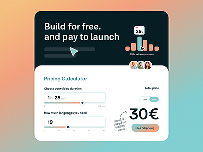 Pricing Calculator app calculator cost daily ui debut design system estimate figma mobile pricing ui ux