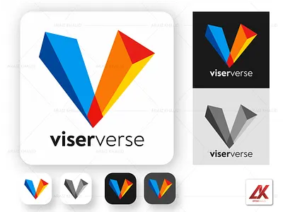 ViserVerse Logo Design | AraizKhalid.com | Graphic Designer | araiz khalid araizkhalid bannerdesign branding brousher design facebook illustration logo metaverse software logo tech ui verse viser viserverse