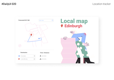 DailyUI :: 020 - Location Tracker dailyui design product design ui ux
