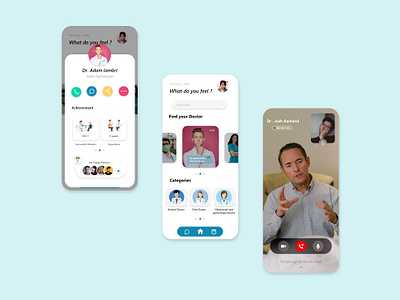 Medical Consultation App app design graphic design medical ui ux