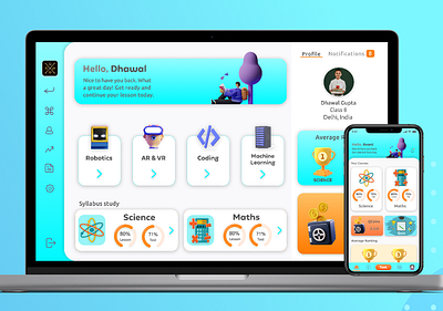 Qwings Edtech product UI UX design dashboard 3d branding byjus coursera design designer digital edtech education exams gradeup illustration machine learning product startup student teacher technology ui unacademy