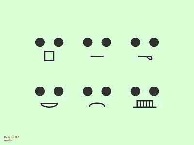 Daily UI 088 • Avatar 088 avatar avatardesign daily100 daily100challenge dailyui dailyui088 dailyuichallenge design emojidesign illustration lineart simple sketch ui uiux