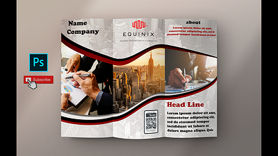 Tri Fold Brochure business - In Photoshop cc tutorial brochure design graphic design photo photoshop