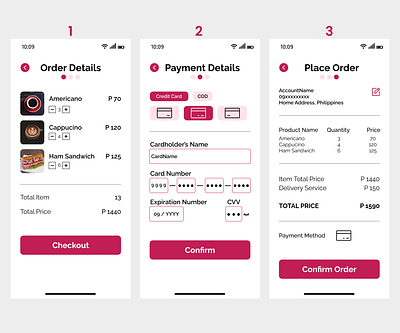 Credit Card Checkout || Daily UI:002 002 app appdesign cafe cafe app cafe checkout app checkout checkout app credit card credit card checkout dailyui dailyui 002 dailyuichallenge dailyuichallenge002 pink cafe pink cafe checkout ui ui design