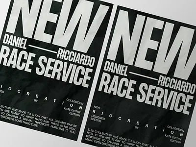 Riccreation graphic design typogaphy ui design