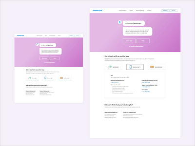 Chat Exploration ui ux web
