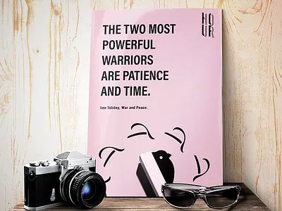 Time Poster bird clock decor editorial illustrator poster print time wall