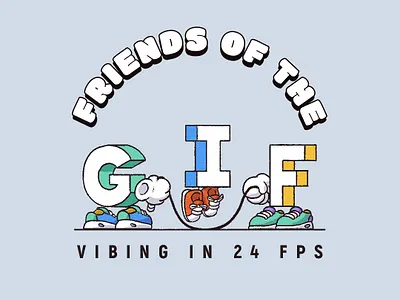 Friends of the GIF challenge character design characteranimation illustration invisiblefriends logo motion graphics motionmarkus nft