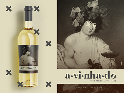 Wine brand concept - A·vi·nha·do - White adobe illustrator adobe photoshop alentejo art art direction branding design digital drink logo mockup packaging photoshop portugal whitewine wine