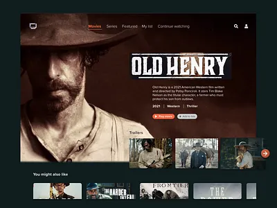 Daily UI 025 - TV App app daily ui daily ui 025 dailyui dailyui025 design desktop movies shows streaming tv ui