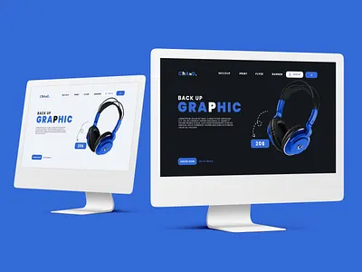 Headphone Landing Page Design Free Download bakupgraphic chand coaching dashboard heroheader instructor landing landingpage late modern online page promotional psdtemp psdtemplate saas templatepsd tutor uidesign website