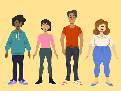 Focus folks design illustration tech illustration