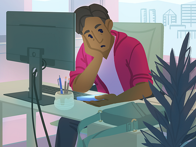 Finding focus illustration tech illustration