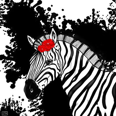 Zebra Pop Art art color digital painting graphic design illustration ipad procreate raster raster effects visual wildlife