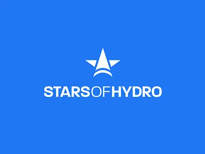 Stars Of Hydro blue branding engineer icon design identity illustration lettermark logo logo designer logo maker logotype modern logo monogram sea simple logo symbol typelogo typography vector yacht