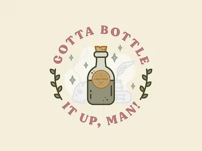 Toxic Masculinity • 1 / 6 badge illustration linework monoline vector