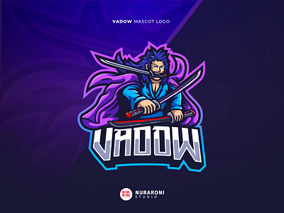 Vadow ⚔️⚔️⚔️ - Custom Figure Mascot Logo cartoon character daimyo esport esports logo illustration katana logo mascot mascot logo one piece rengoku ronin roronoa zoro samurai shogun swords swordsmen vector warrior