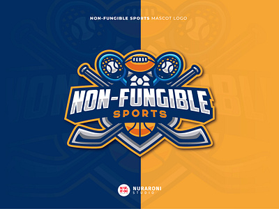 Non Fungible Sports 🏀🏒 - Custom NFT Mascot Logo branding cartoon character design esport esports esports logo gaming gaming logo graphic design illustration logo logo design mascot mascot logo nft streaming vector