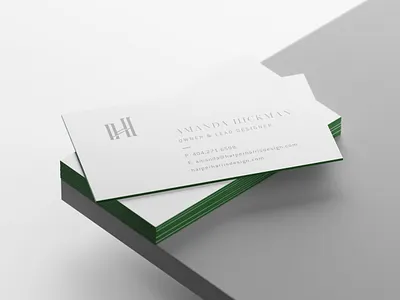 Harper Harris Business Card branding business cards collateral graphic design interior design letterpress logo minimal modern print print design typogaphy