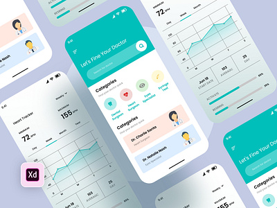 Medical App Exploration animation app branding design graphic design medical new app ui ux