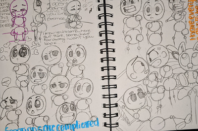 Sketch Doodles (Emotions are Complicated) anatomy emotions illustration sketch sketchbook sketches traditional traditional art
