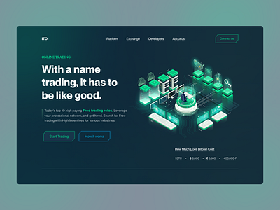 NFT Trading Platform: Header Exploration bitcoin blockchain crypto exchange crypto landing page crypto wallet crypto wallet web cryptocurrency digital product ethereum etherium glass effect landing page design nft landing page nft platform token trading platform uiux web design