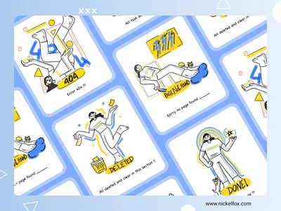 Empty state Illustrations 2022 blank card clean color design doodle empty empty state error 404 graphic design illustration new placeholder trending ui ux vector