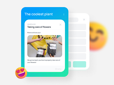 Plants Card design ui uiux