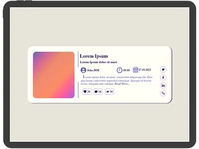 Responsive Blog Post Design With Theme Suitable Color Blindness adobe color adobe xd adobecolor adobexd codesandbox color blindness colorblindness opentowork pantone pantone color of the year text contrast uidesign uidesigner user interface design user interface designer visual design visual designer vuejs web design