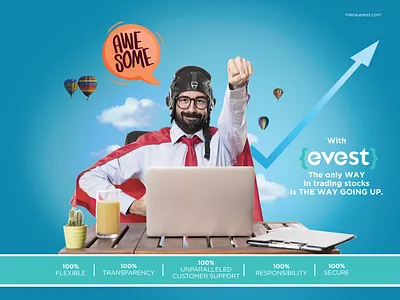 Evest Campaign Ad branding design typography