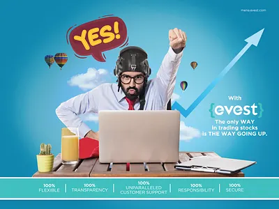 Evest Campaign Ad branding design typography