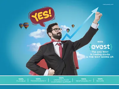 Evest Campaign Ad branding design typography