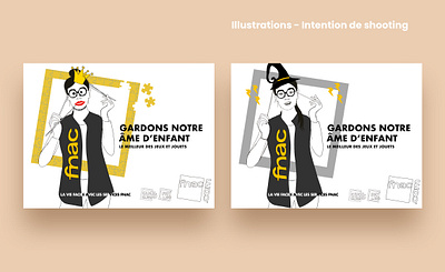 Fnac - intention shooting branding design drawing illustraion