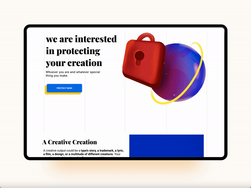 iProtect | website UI with custom illustrations adobe design digital painting illustration interaction landing page photoshop ui unsplash website xd