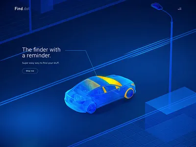 Find.dot - Animation with 3D Model 3d design motion graphics ui ux
