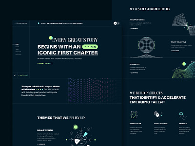 Chapter One Home Page agency animation art direction awards branding dark mode design desktop development graphic design illustration landing motion graphics ui ux vector webdesign website