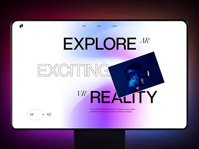 DUO - Web Design for AR/VR Services design motion graphics ui ux