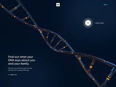 DNA Test - Web Design, 3D and Motion 3d design motion graphics ui ux