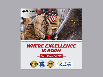 Baker Industries Banner Design | Social Media Design awesome baker banner banner bazaar bannerbazaar creative banner design excellence google ad banner google adwards illustration industries latest logo modren new post social media ads social media banner trending