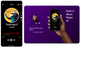 Music Player UI app design designer graphic design ui ui designer ux
