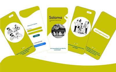 Salama App- Safe Haven appdesign design illustration internship juniordesigner mobiledesign ui uidesign uiux uiuxdesign uiuxdesigner ux uxdesign