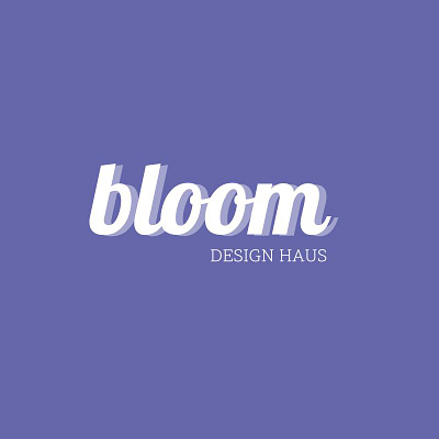BLOOM DESIGN HAUS logo #veriperi animation branding design graphic design illustration interior architecture logo motion graphics pantone ui veriperi