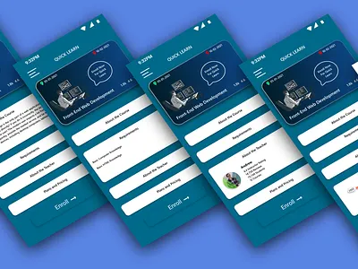 Online Course Provider UI app design designer graphic design ui ui designer ux