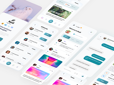 Kwill - Web3 Social Platform application blockchain blockchain app facebook feed mobile mobile app network qclay social social media web3 web3 app