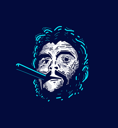 Che Guevara vector portrait animation art branding cigarette color colorful cuba design graphic graphic design hero illustration logo man motion graphics portrait revolutionary ui vector vintage