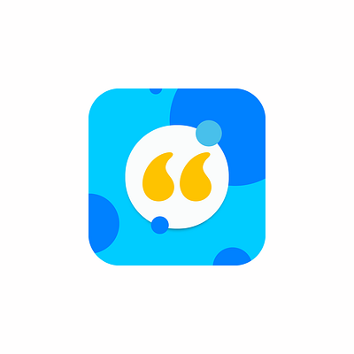 daily quote app launcher icon app branding design graphic design icon logo ui